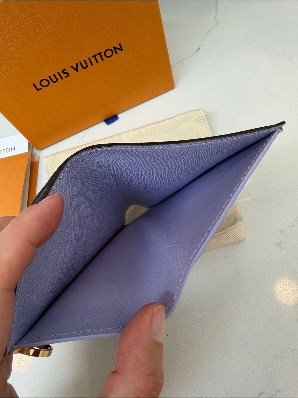 NWT Louis Vuitton Lisa Wallet in Monogram/IRIS - Picture 14 of 16
